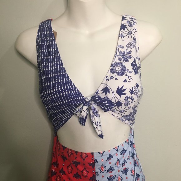 One Piece Red/White/Blue Swimsuite - Item#88 - Picture 4 of 9